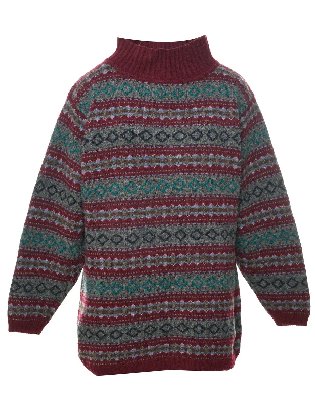Bright Colors Multi-colour Jumper - L