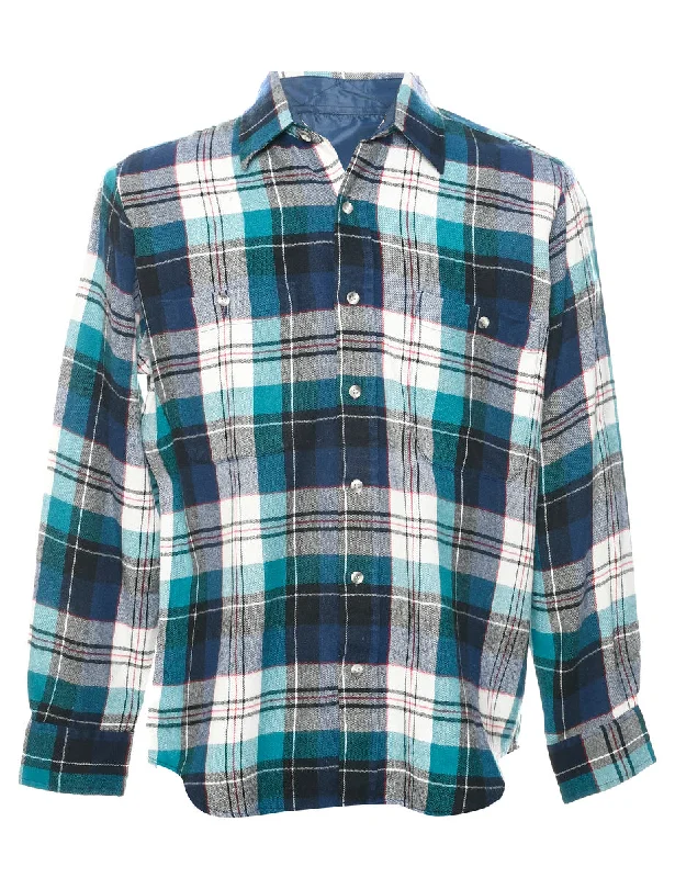 Luxury Classic Multi-colour Plaid Shirt - M