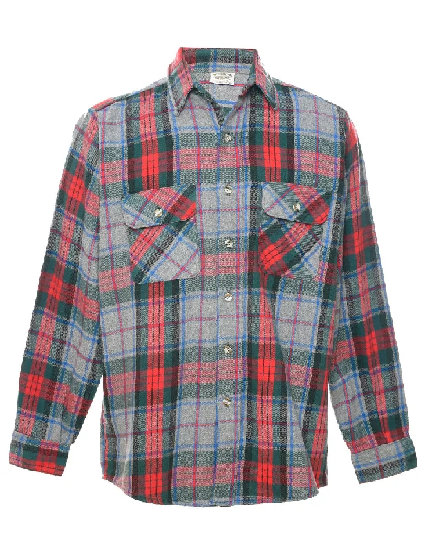 Modernism Multi-colour Plaid Shirt - M