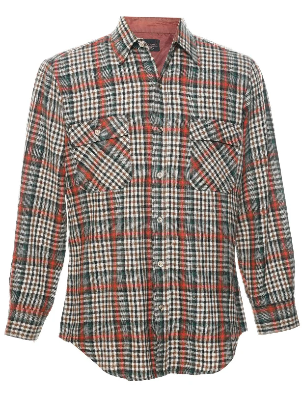 Fashion Must-have Multi-colour Plaid Shirt - M