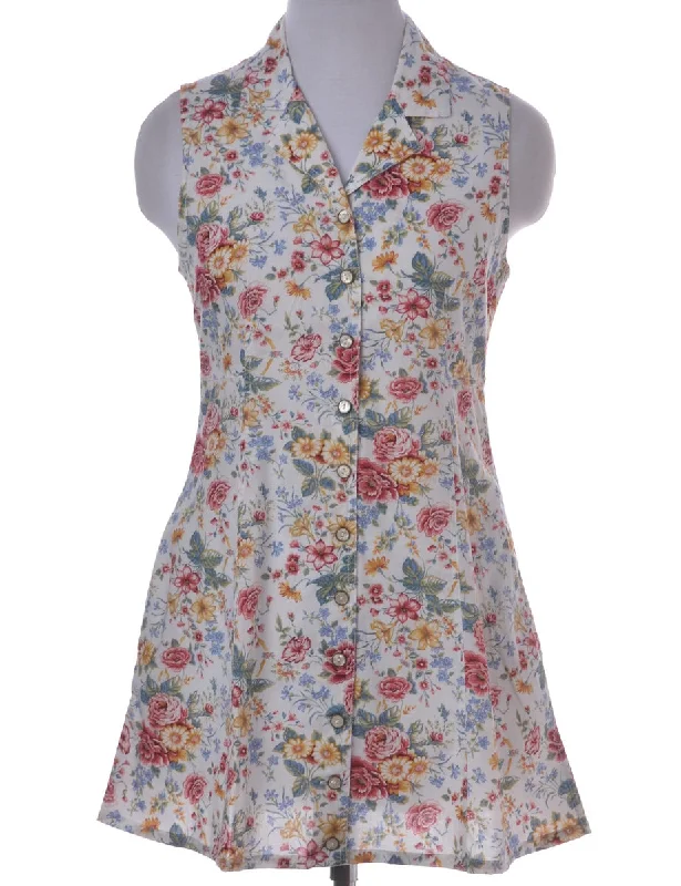 Modern Comfort Multi-colour Short Dress