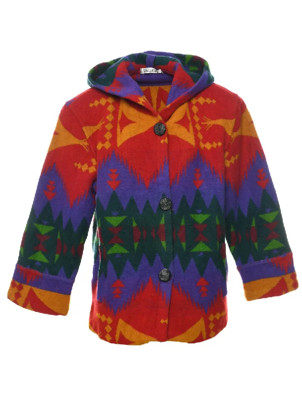Everyday Comfort Multi-colour Wool Coat - S