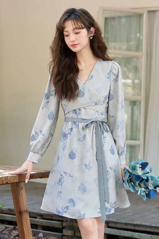 Ethnic Style Elegant Solid Midi Dress for Women