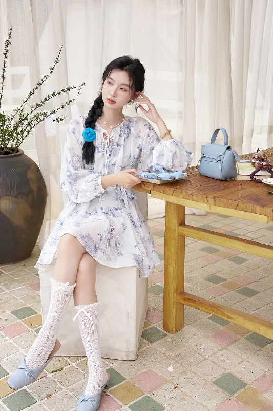 Luxury Style Floral Midi Dress for Women