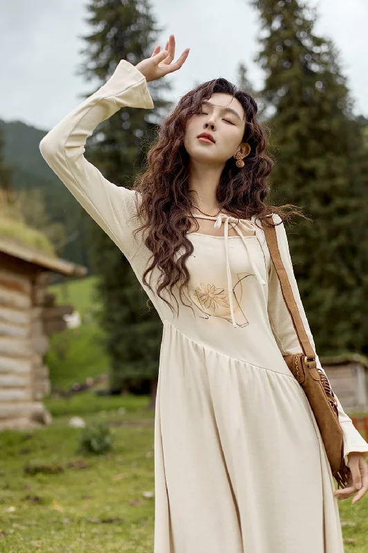 Avant-garde Design Maxi Dress for Women