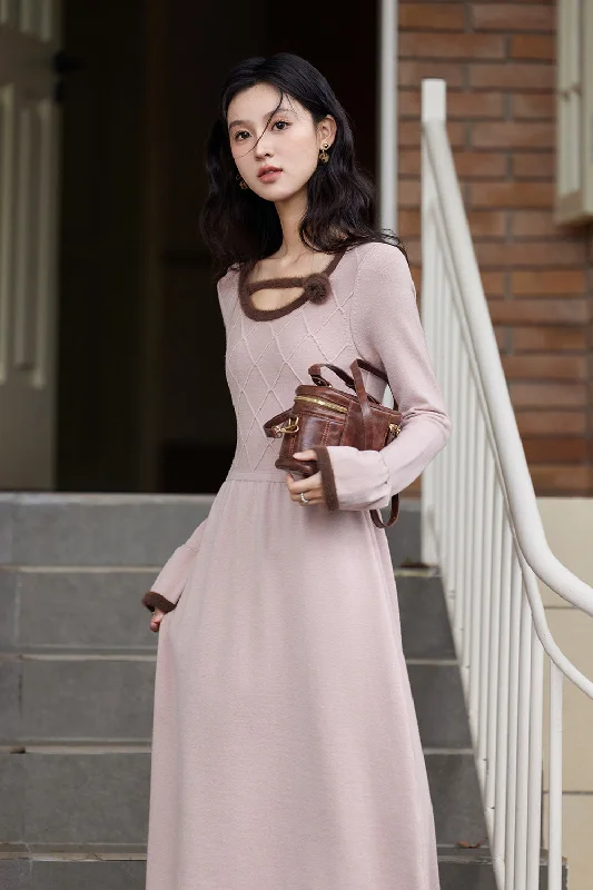 Elegant Dressing Knit Dress for Women