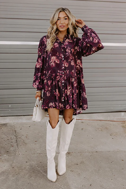 Beautiful Romance Napa Nights Floral Mini Dress