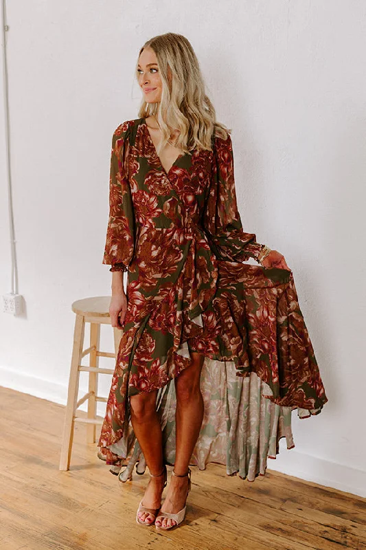 Stylish Comfort Napa Valley Ready Floral Maxi Dress