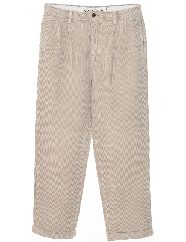 Breezy Comfort Nautica Corduroy Trousers - W34 L32