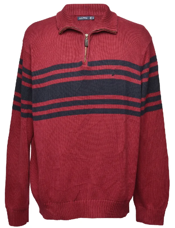 Casual Fit Wear Nautica Red Jumper - XL