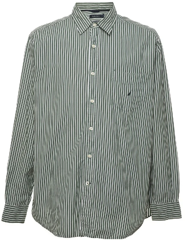 Casual Chic Outfits Nautica Striped Shirt - L