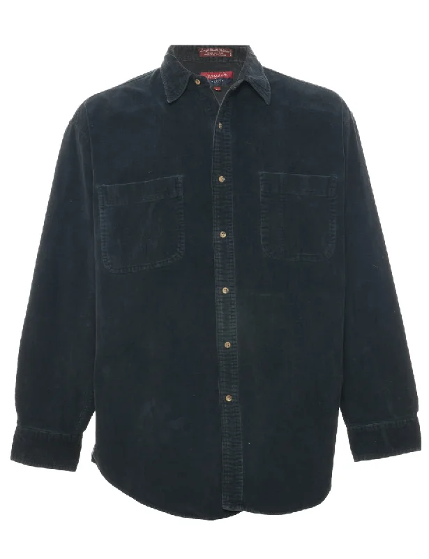 Double-sided Wear Navy Corduroy Shirt - L