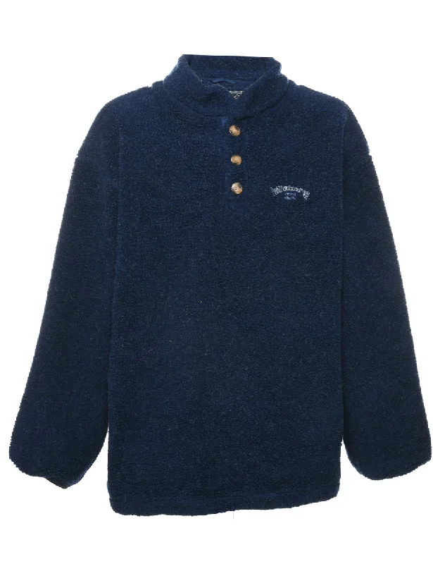 High Street Design Navy Fleece Sweatshirt - L