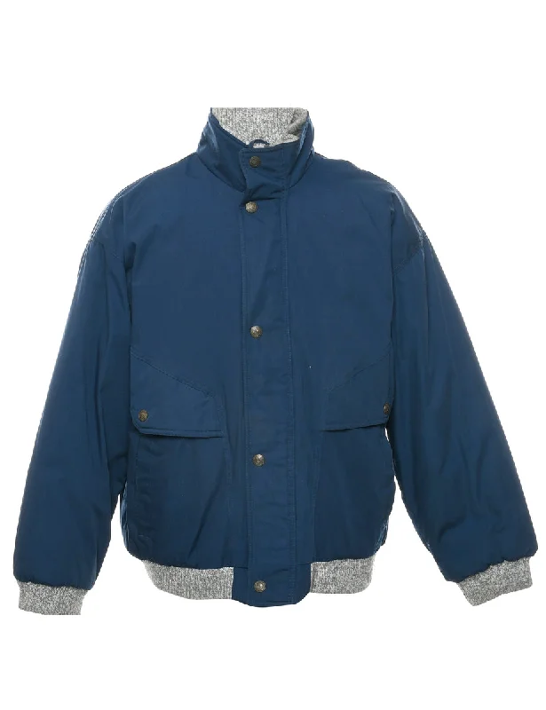Fashionable In The Times Navy Jacket - L