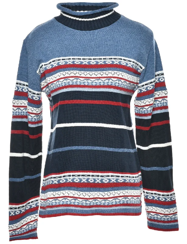 High-end Design Navy Jumper - M