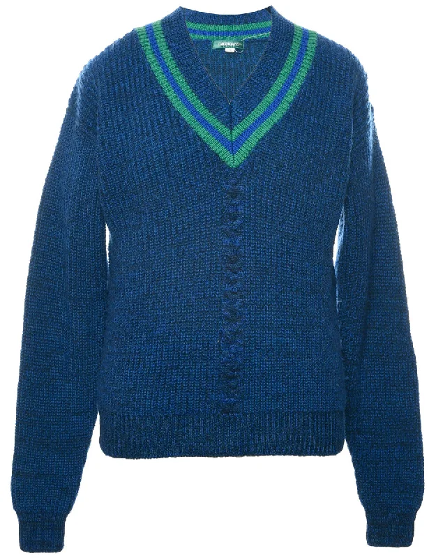 Unique Fashion Navy Jumper - M