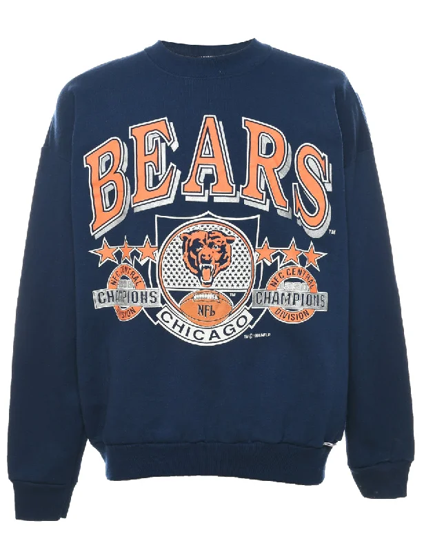 Modernism Navy NFLP Bears Chicago Sports Sweatshirt - XL