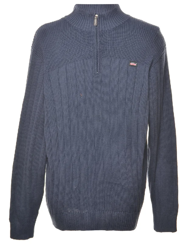 Smart Comfort Navy Polo Neck Jumper - XL