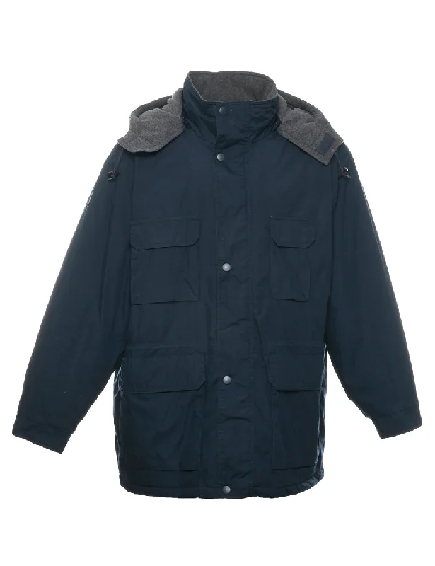 Chic Outfits Navy Ski Jacket - L