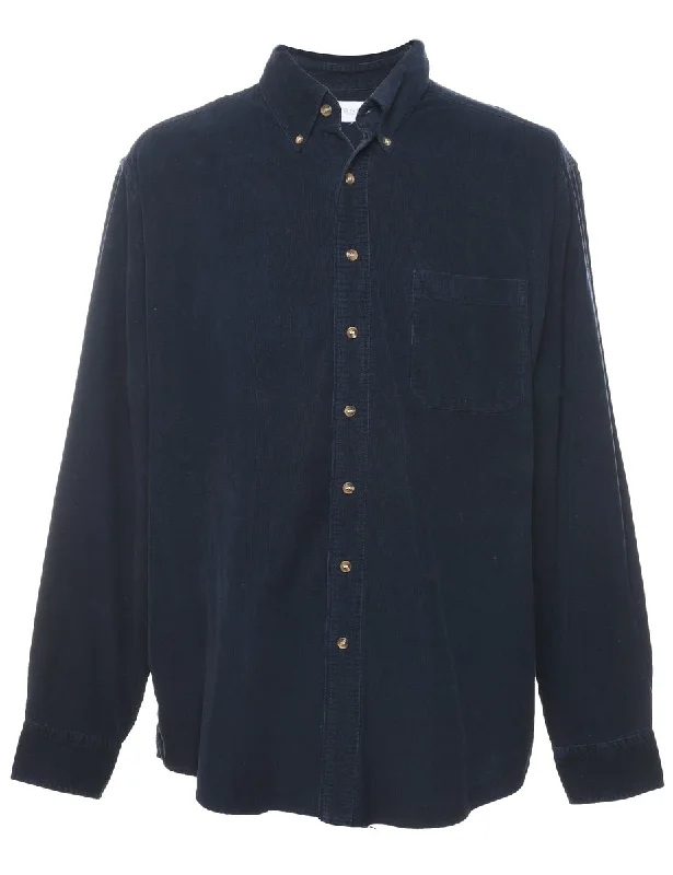 Comfortable Looks Navy Sonoma Corduroy Shirt - L