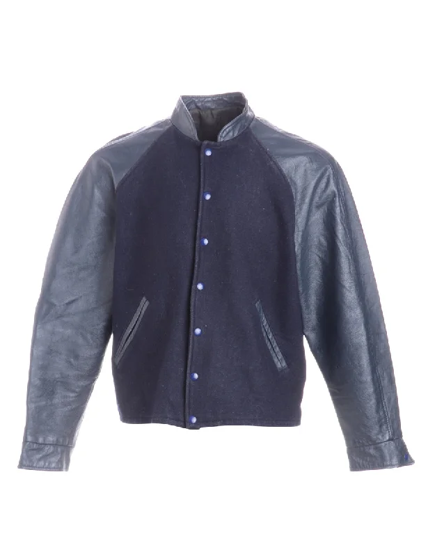Comfortable Tops Navy Team Jacket