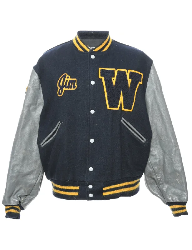 Easygoing Fashion Navy Team Jacket - XL