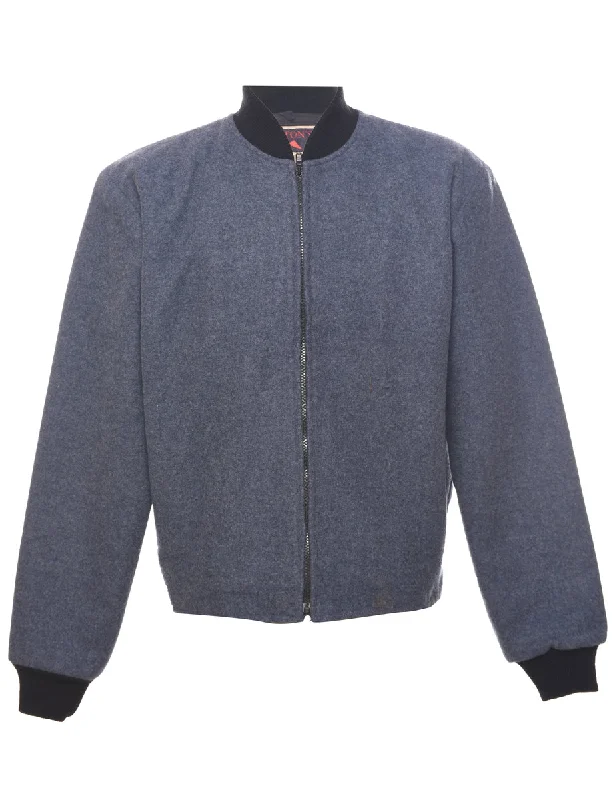 Versatile Casuals Navy Wool Jacket - L