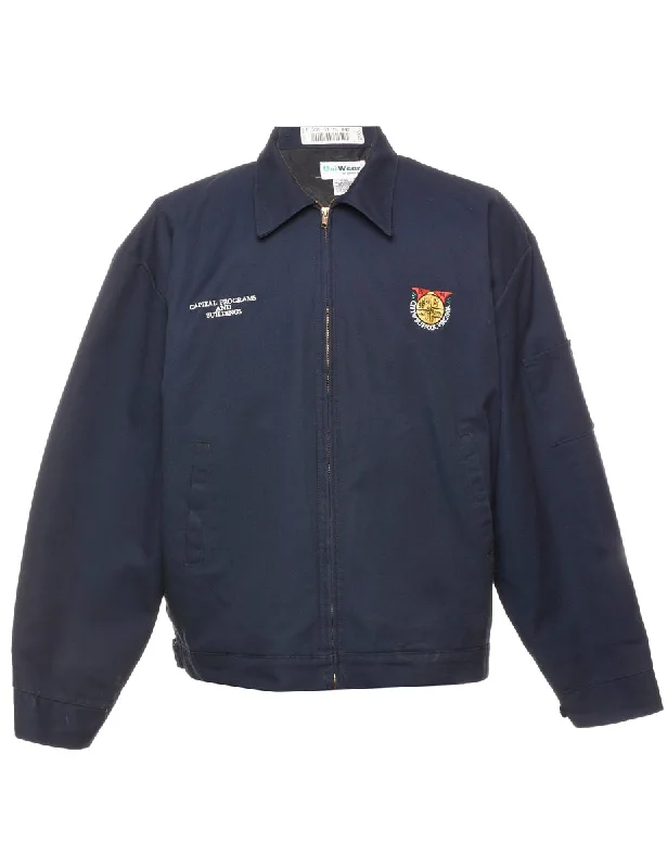 Soft Textures Navy Workwear Jacket - XL