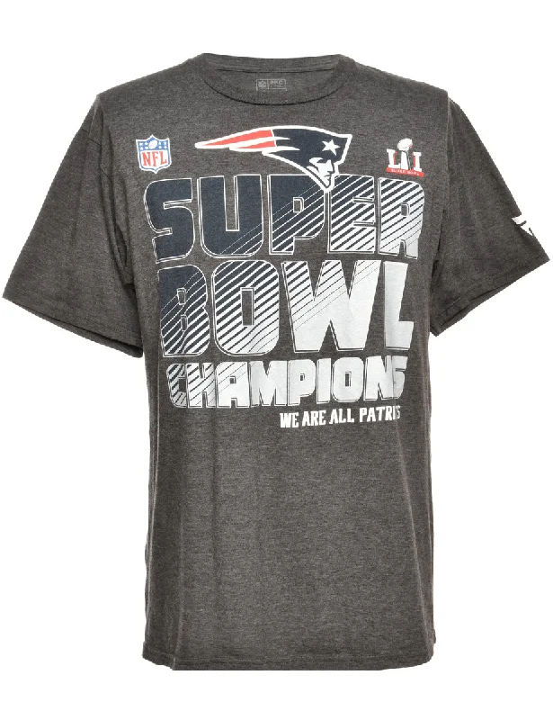 Slim Fit NFL Dark Grey Sports T-shirt - M