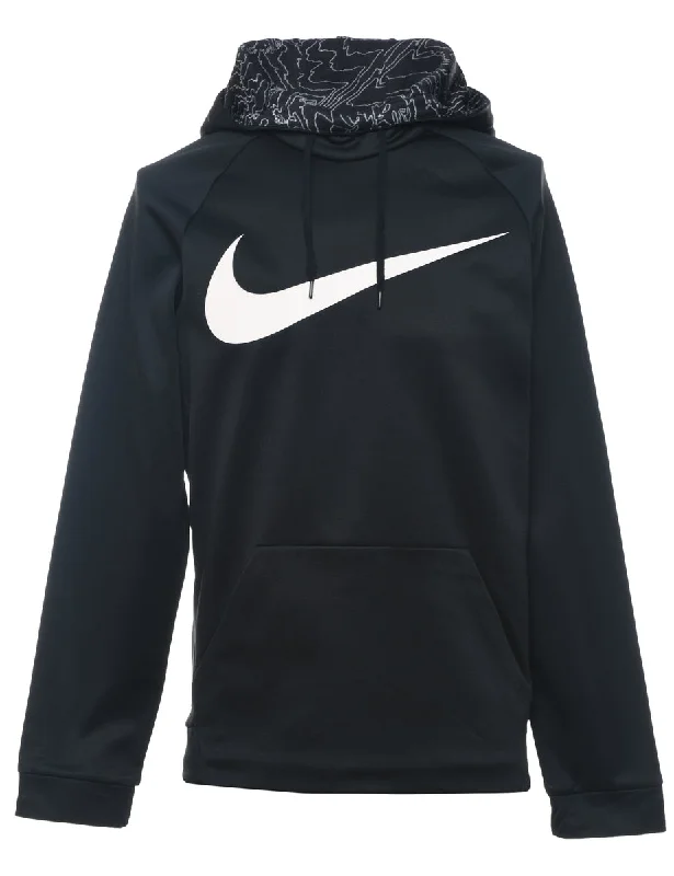 Carefree Style Nike Black Dri-Fit Printed Hoodie - S