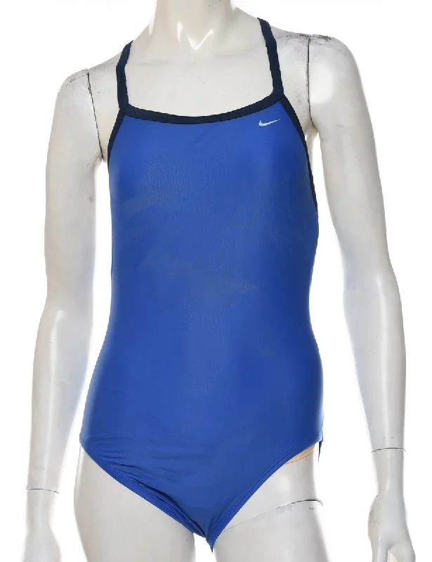 Classic Nike Blue One-piece Swimsuit - S