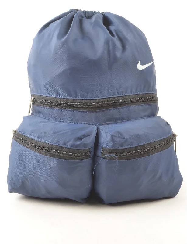 Celebrity Picks Nike Navy & White Drawstring Backpack - M