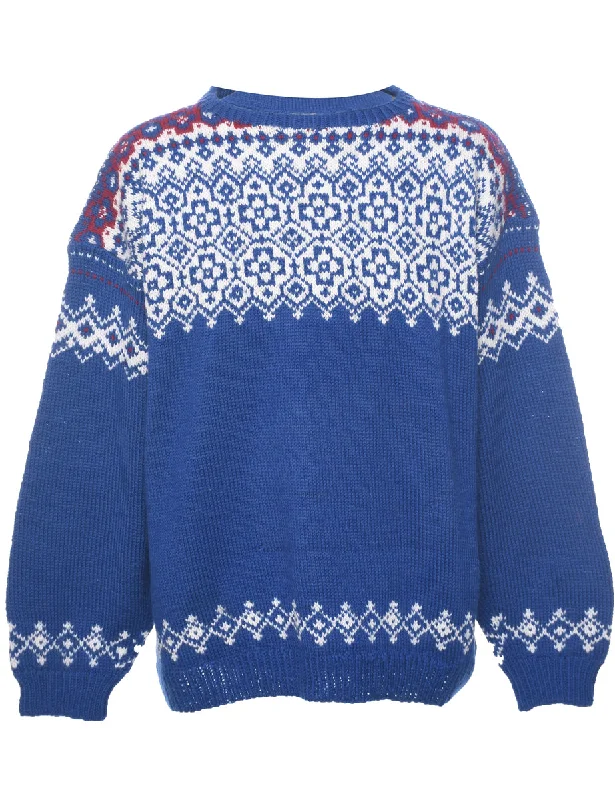 Advanced Design Nordic Blue Jumper - XL