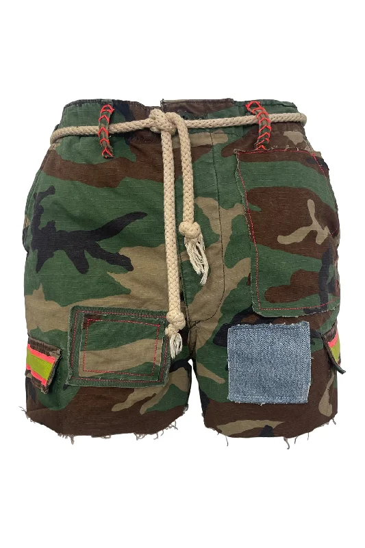 Warm And Comfortable RILEY VINTAGE Nightlight Camo Shorts ships within 2 weeks