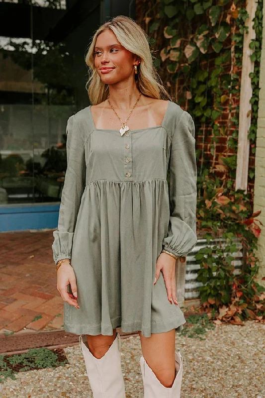 Trendy Items Rustic Bliss Babydoll Mini Dress