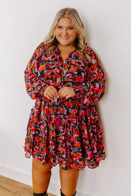 Free Design Sangria Toast Mini Dress Curves