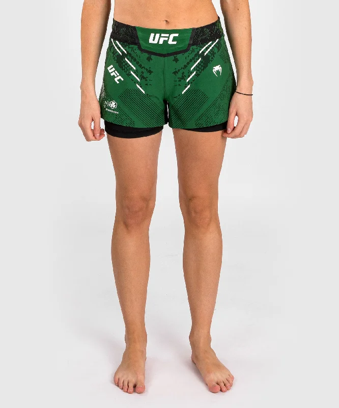 Fashion And Simplicity UFC Adrenaline by Venum Authentic Fight Night Women’s Fight Short - Green