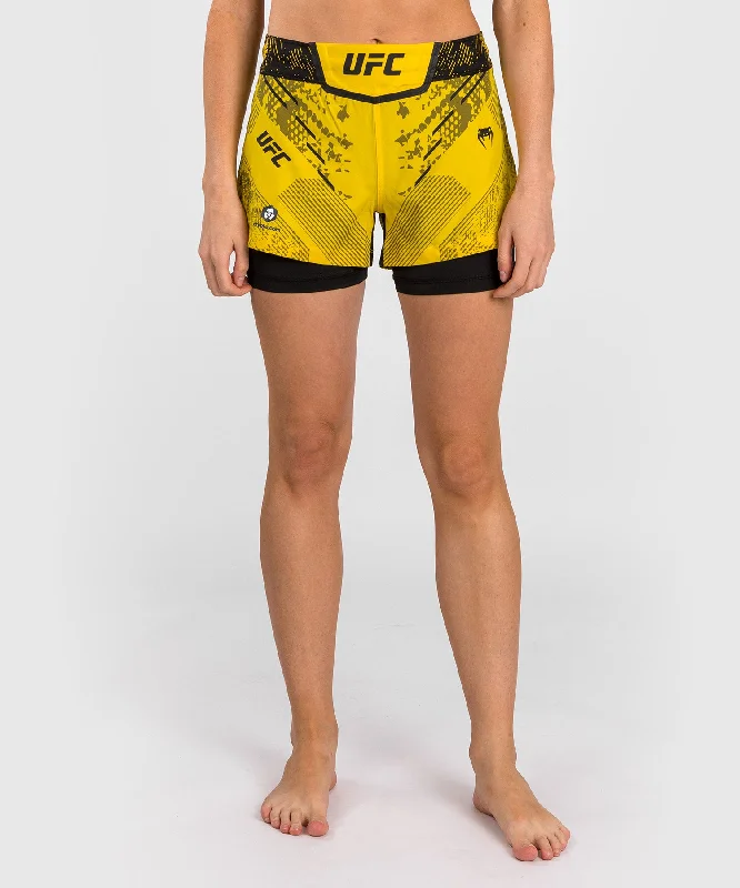 High-end Wear UFC Adrenaline by Venum Authentic Fight Night Women’s Fight Short - Yellow